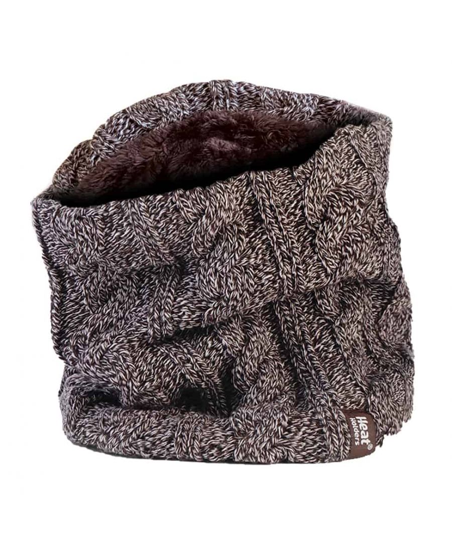 Image for Heat Holders - Ladies Thick Cable Knit Fleece Lined Neck Warmer