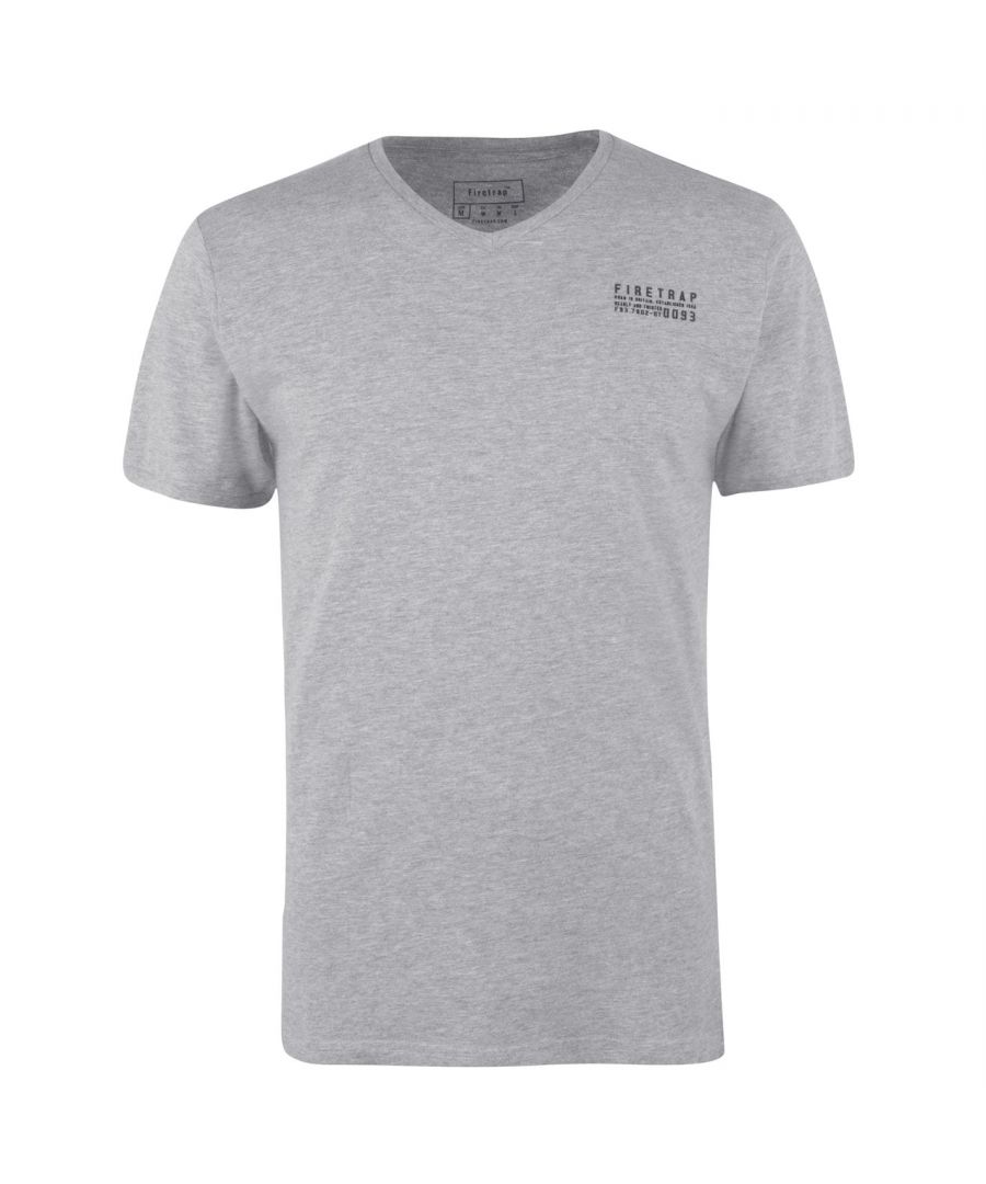 Mens Firetrap Trek T Shirt Short Sleeve Cotton Top Sizes from S to XXXXL 