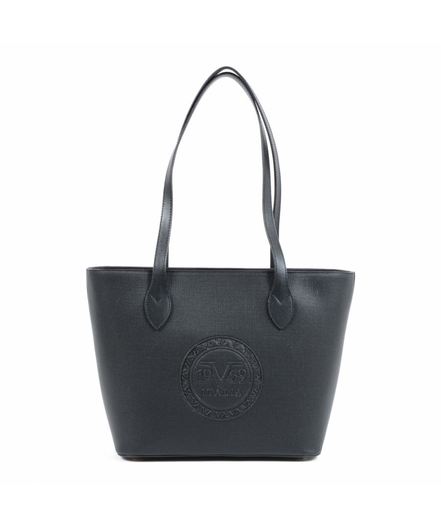 By Versace 19.69 Abbigliamento Sportivo Srl Milano Italia - Details: 3301 BLACK - Color: Black - Composition: 100% SYNTHETIC LEATHER - Made: TURKEY - Measures (Width-Height-Depth): 40x25x15 cm - Front Logo - Two Handles - Logo Inside - Two Inside Pocket