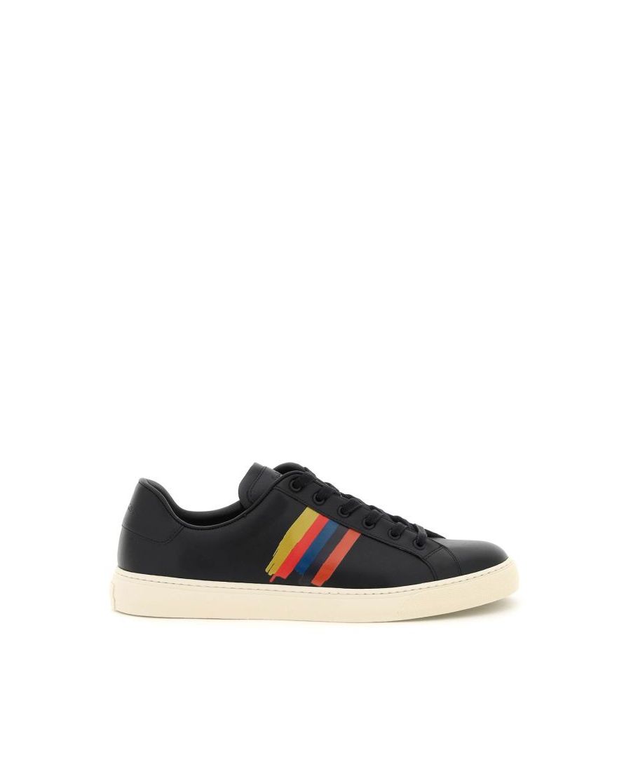 Hansen lace-up sneakers by Paul Smith crafted in smooth leather with multicolor 