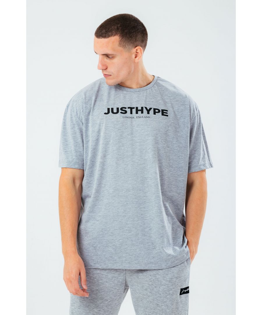 Image for Hype Grey Marl Oversized Jh Men's T-Shirt