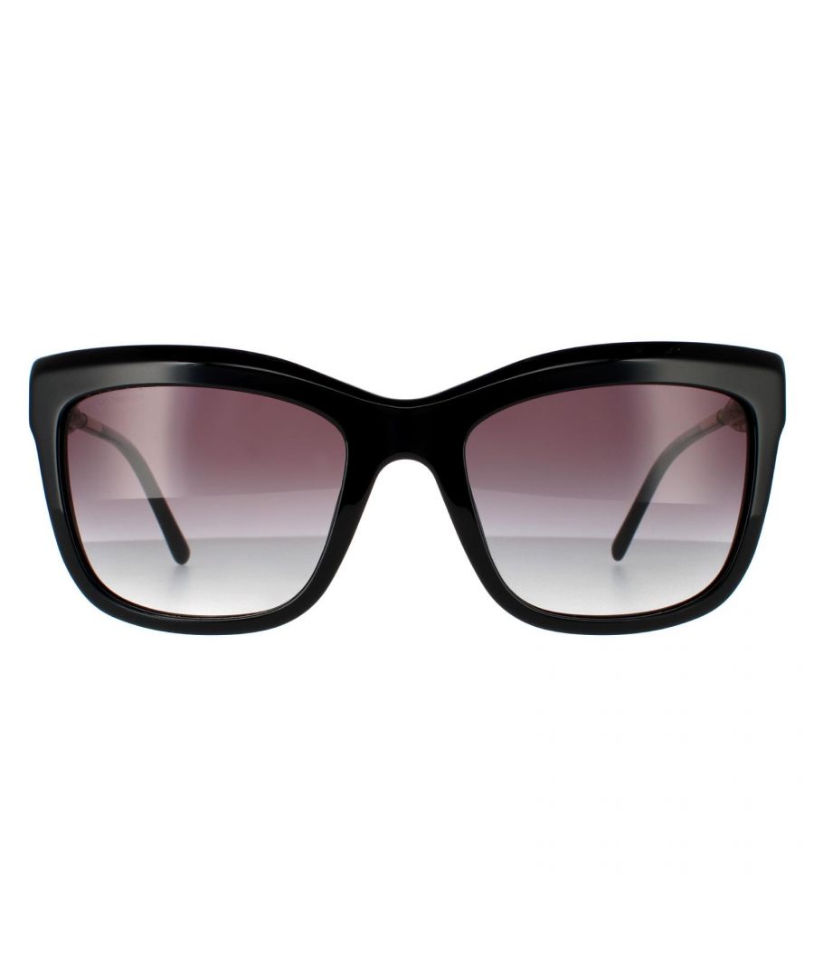 Burberry Square Womens Black Grey Gradient Polarized Sunglasses BE4207 are a gorgeous square design made from lightweight acetate. The slim temples feature the Burberry text logo for authenticity
