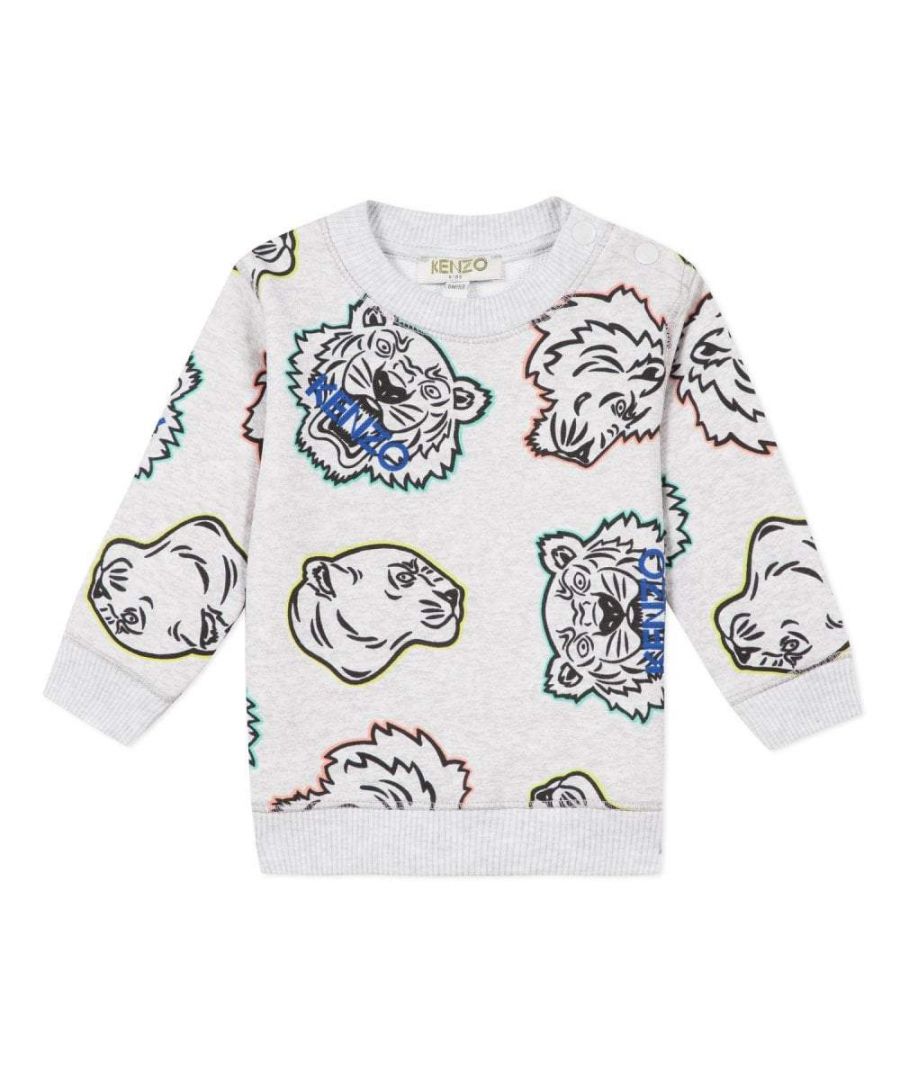 Image for Kenzo Baby Boys Tiger Graphic Sweatshirt White
