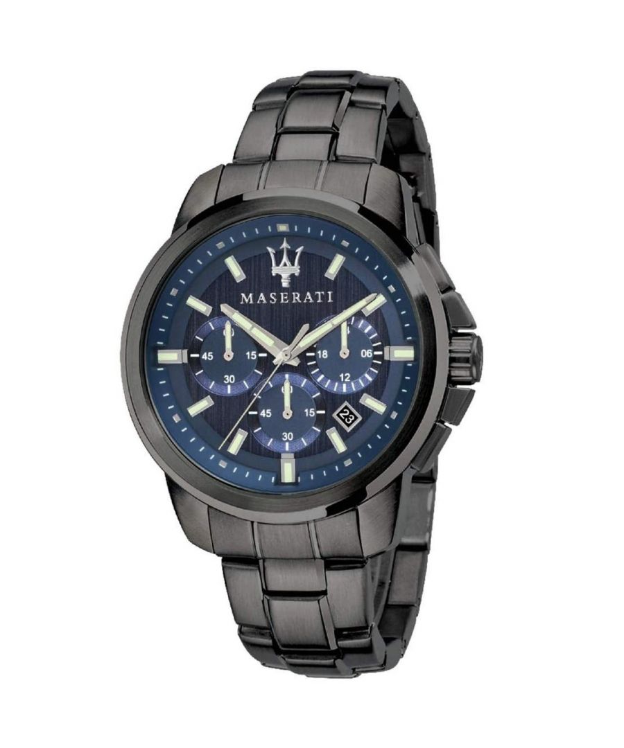 Stijlvol heren horloge van het merk Maserati. Het horloge heeft een polsbandje dat ook kleiner gemaakt kan worden, de kast heeft een diameter van 43 mm en het uurwerk is van Quartz.  Merk: MaseratiModelnaam: R8873621005 (43mm)Categorie: heren horlogeMaterialen: edelstaalKleur: zwart