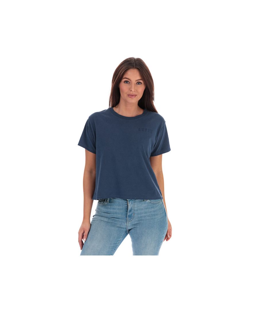 Women's Levi's Brandy Long Sleeve T-Shirt Black 6In Black