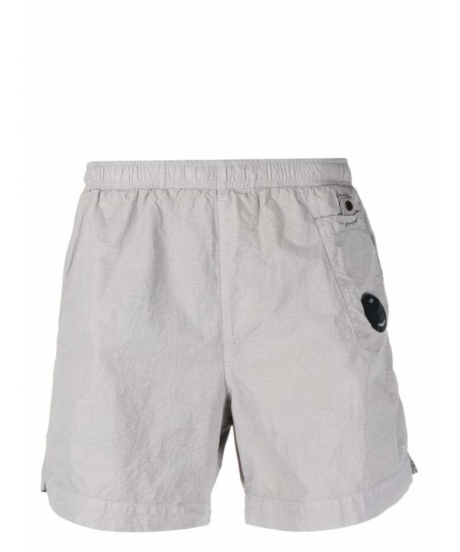 C.P. Company Mens Utility Swim Pocket Lens Detail Swimshorts in Grey - Size X-Small