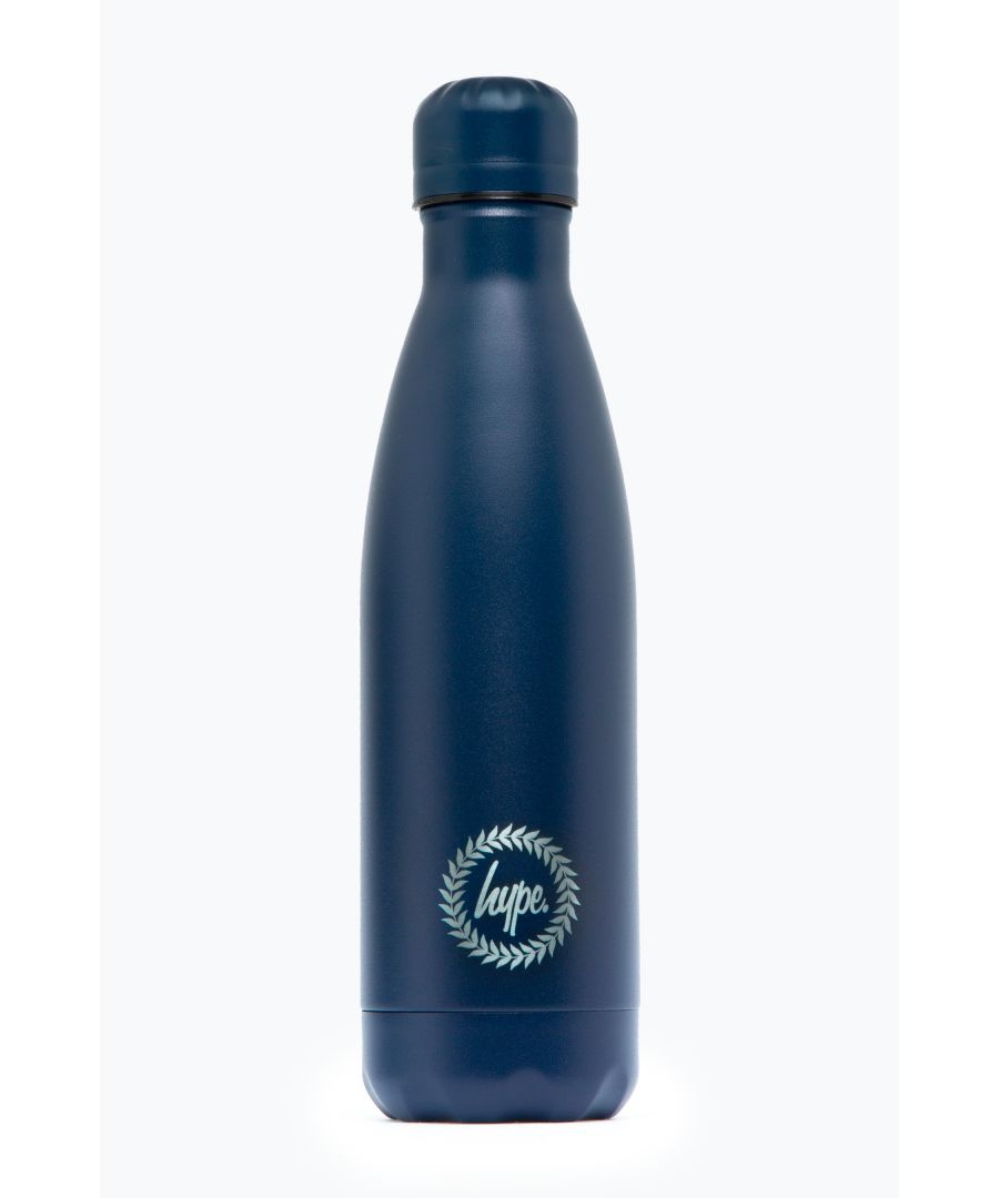 Image for Hype Navy Steel Reusable Water Bottle