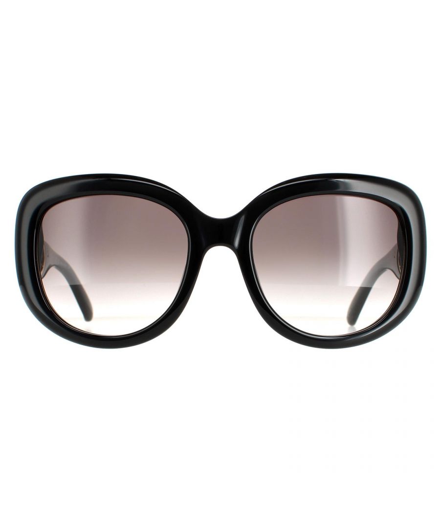 Salvatore Ferragamo Oval Womens Black Smoke Gradient SF727S  Salvatore Ferragamo are a modern oval style crafted from lightweight acetate. The Salvatore Ferragamo logo features on the temples for brand authenticity