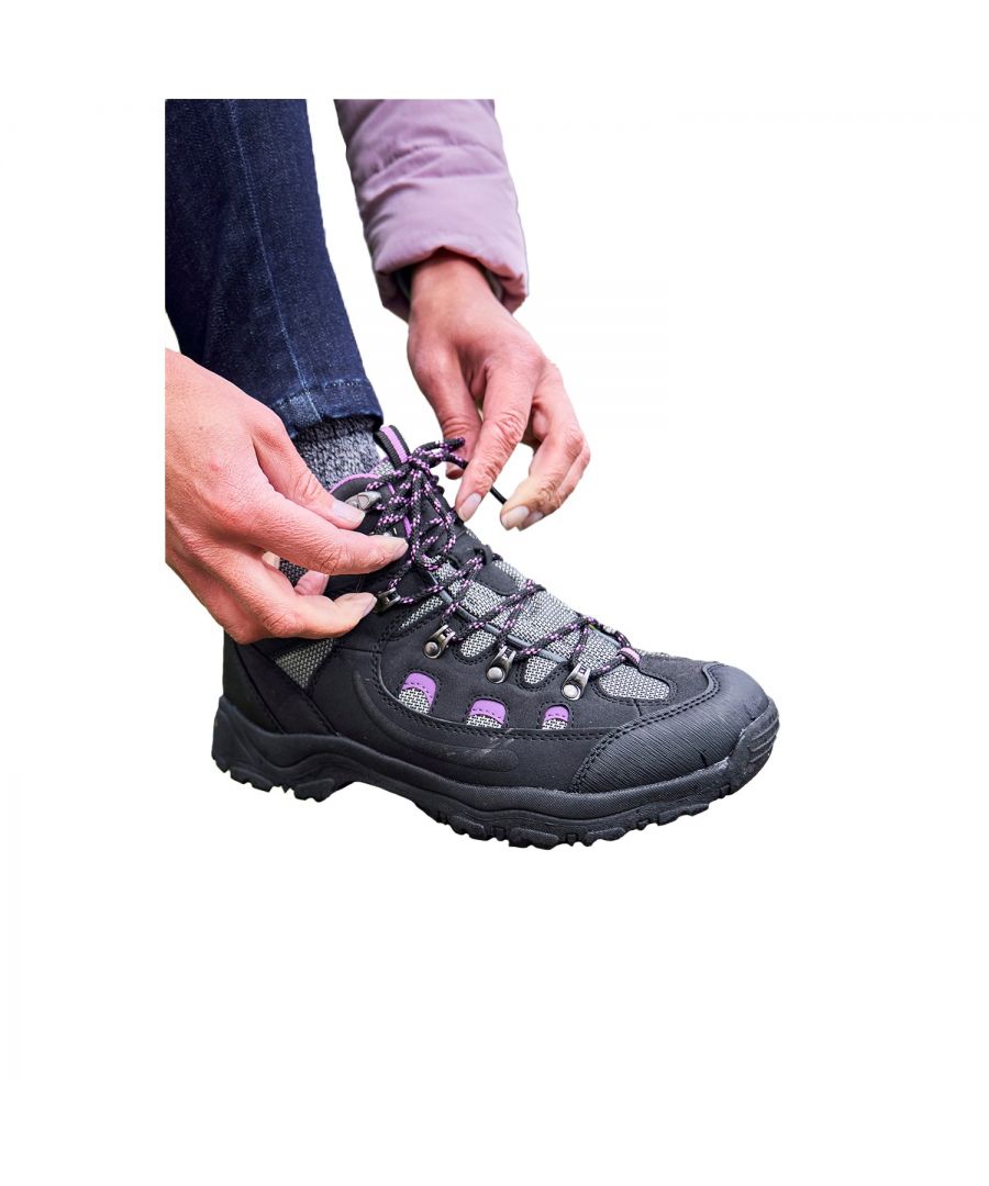 Mountain Warehouse Dames/Dames Adventurer Waterdichte Wandelschoenen (Zwart)