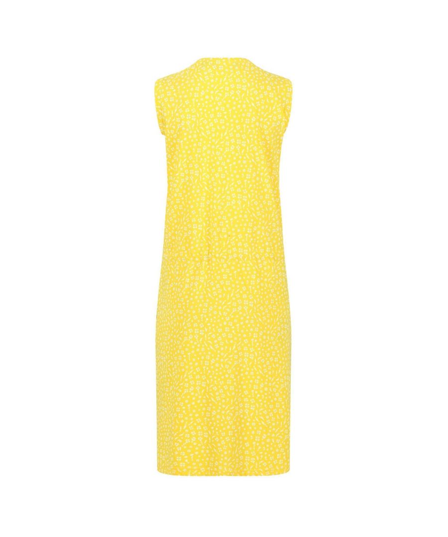Regatta  Womens/Ladies Fahari Ditsy Print Casual Dress (Maize Yellow) Cotton - Size 10 UK