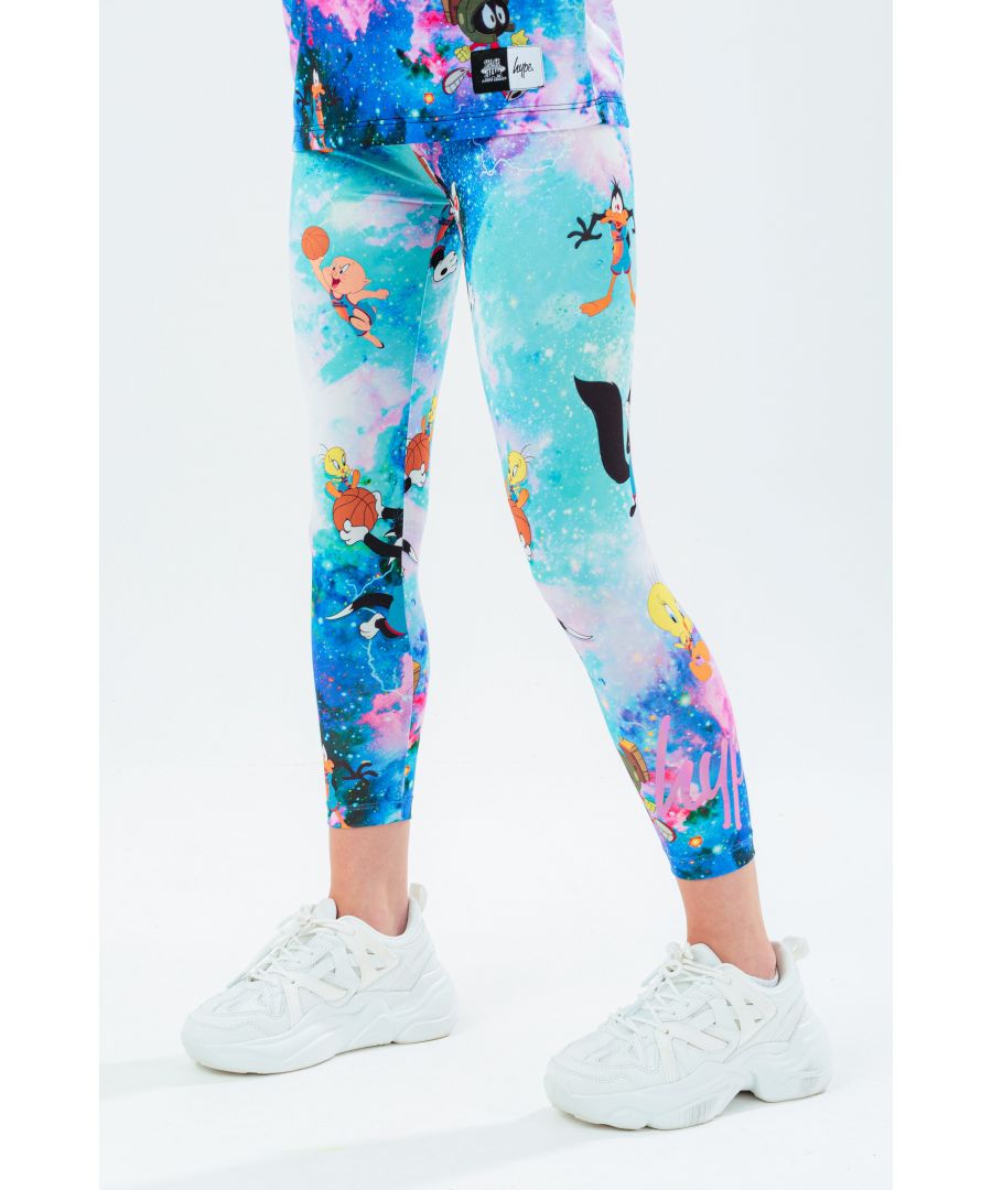 Image for Space Jam X Hype. Galactic Toon Squad Kids Leggings