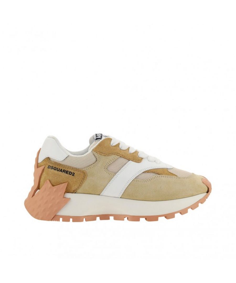 - Composition: 100% calf leather - Suede detail - Leather Insole - Rubber sole - Lace up fastening - Contrast logo detail - Made in Italy - MPN SNW015001604837_M1504 - Gender: WOMEN - Code: SHO 2D 2 SK 01 O45 S3 T