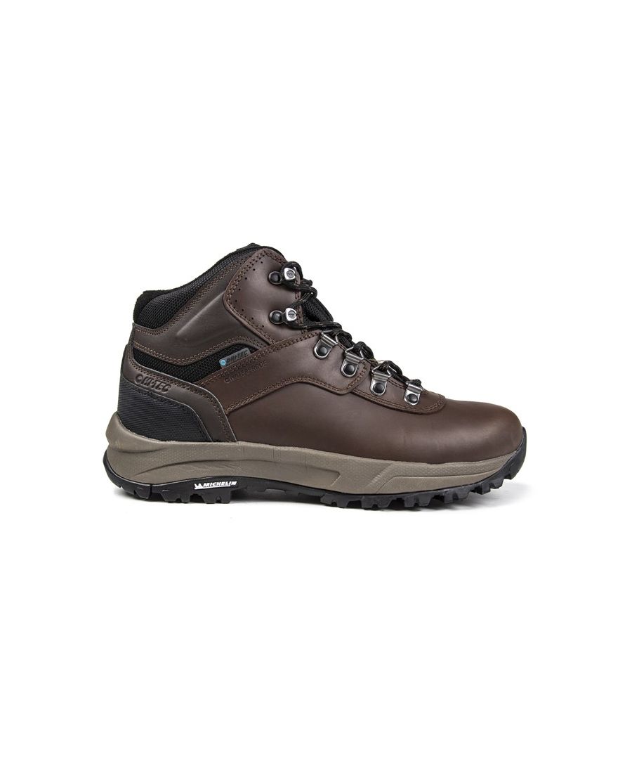 The Altitude VI WP leather boot provides durability and all round comfort. Boasting a Michelin rubber outsole delivering multi surface traction so you are ready for any activity\n- Leather upper provides durability and comfort- i-shield repels water and dirt and is resistant to stains\n- Dri-Tec waterproof, breathable membrane keeps feet dry\n- Rustproof hardware lacing system for a secure fit\n- Micro-fleece moisture-wicking lining for a soft and comfortable feel\n- OrthoLite Impressions sockliner with slow recovery foam delivers superior cushioning\n- Nylon fork shank for support and improved gait\n- Impact-absorbing CMEVA midsole ensures long lasting cushioning and comfort\n- High performance Michelin rubber outsole delivers multi surface traction