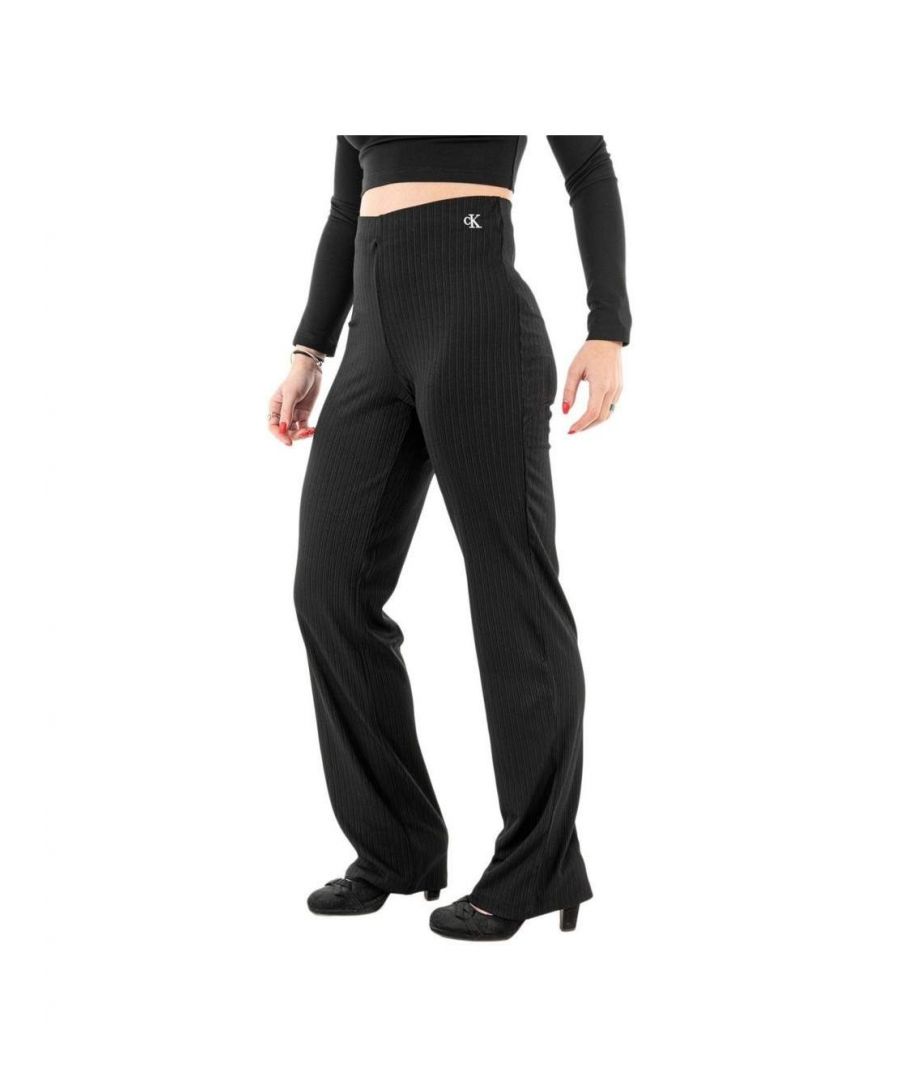 Calvin Klein Original CK dames joggingbroek zwart synthetisch. Authentieke stadskleding van het merk Calvin Klein - streetwear/sportswear design van Calvin Klein - Calvin Klein for Women fashion, perfect voor het dagelijks leven - Calvin Klein zwarte joggingbroek past perfect bij de rest van je garderobe - comfortabel synthetisch materiaal - klassiek - Original CK -