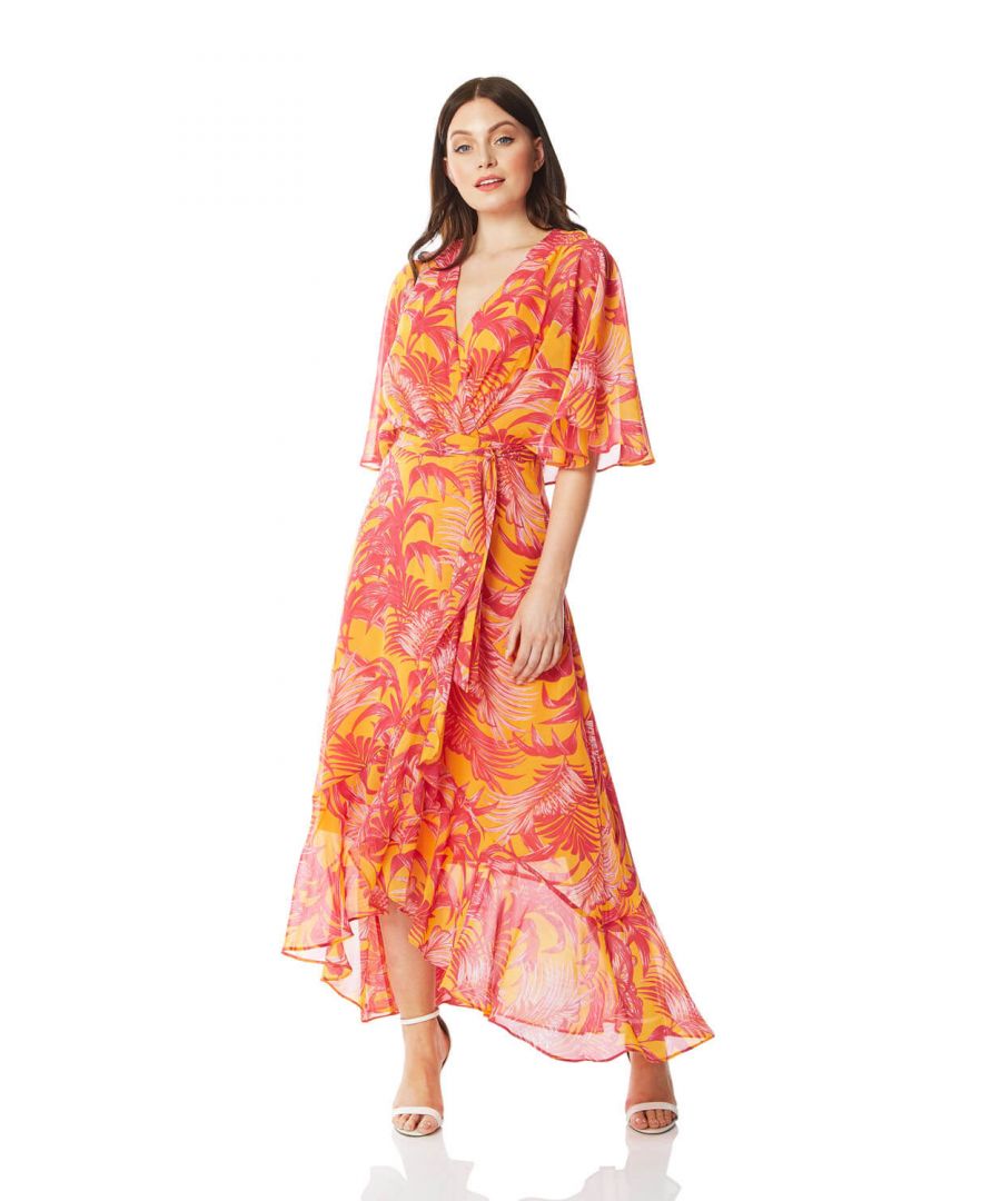 Chiffon Wrap Maxi Dress