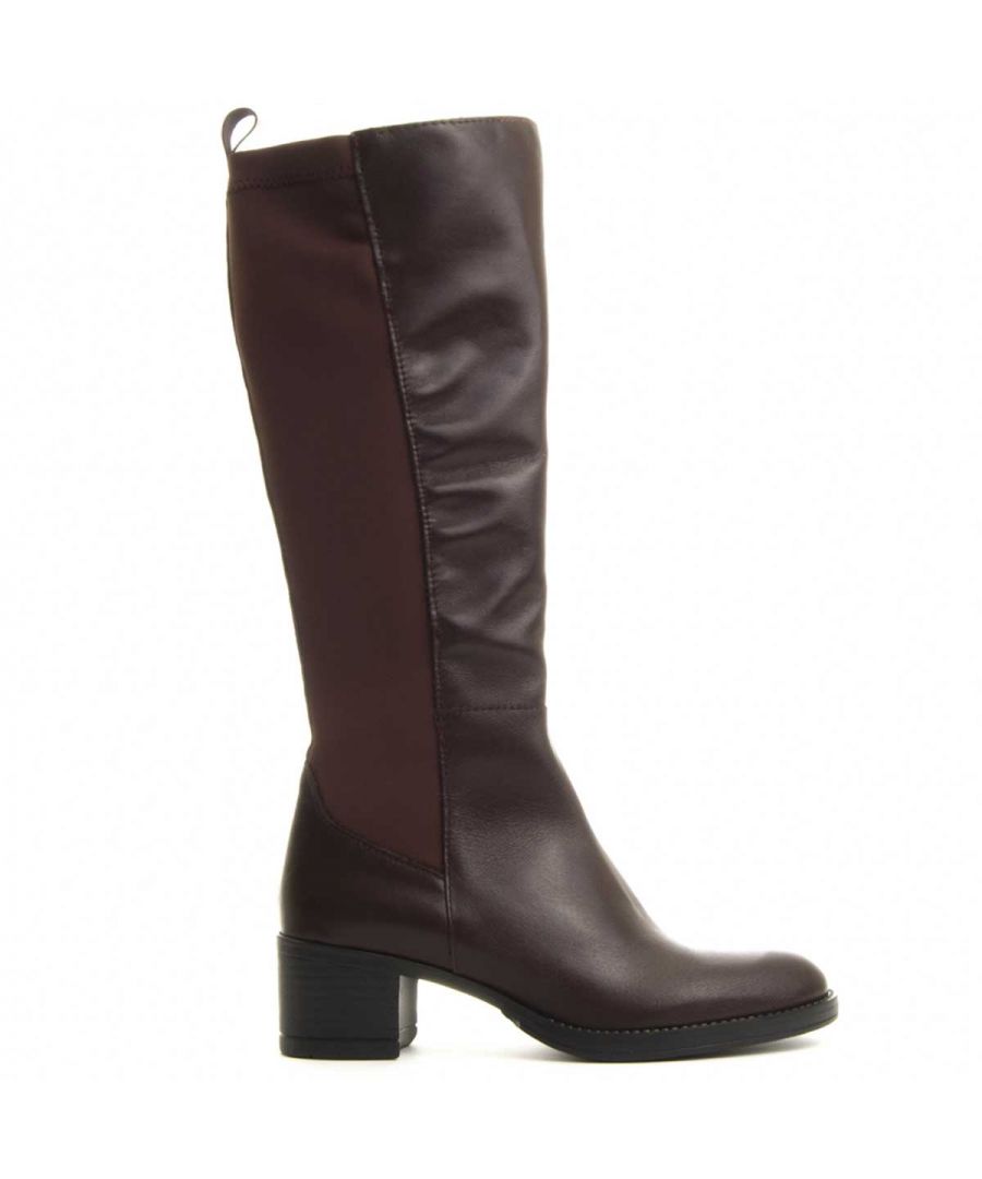 Image for Purapiel Knee High Boot in Burgundy