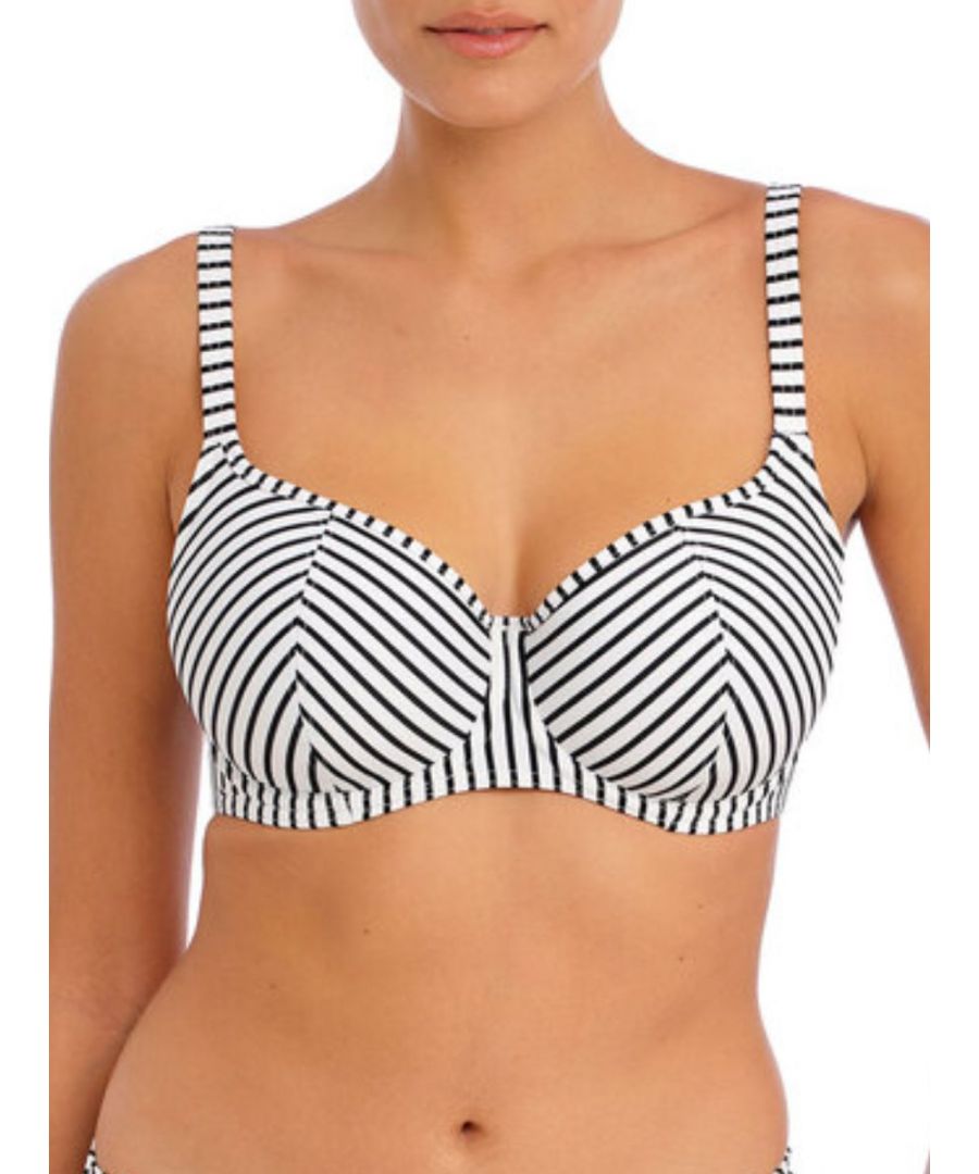 Freya Womens Jewel Cove Sweetheart Bikini Top - White Polyamide - Size 36F