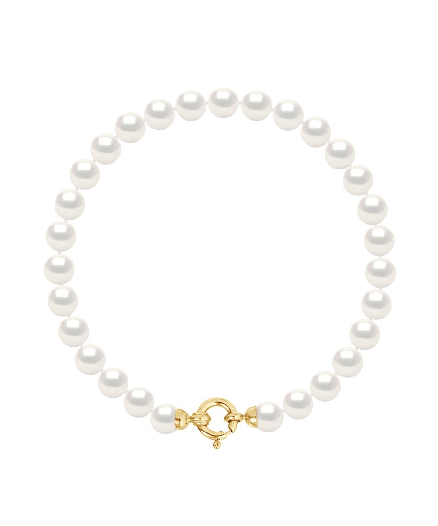 Image for DIADEMA - Bracelet - Real Freshwater Pearls - Yellow Gold