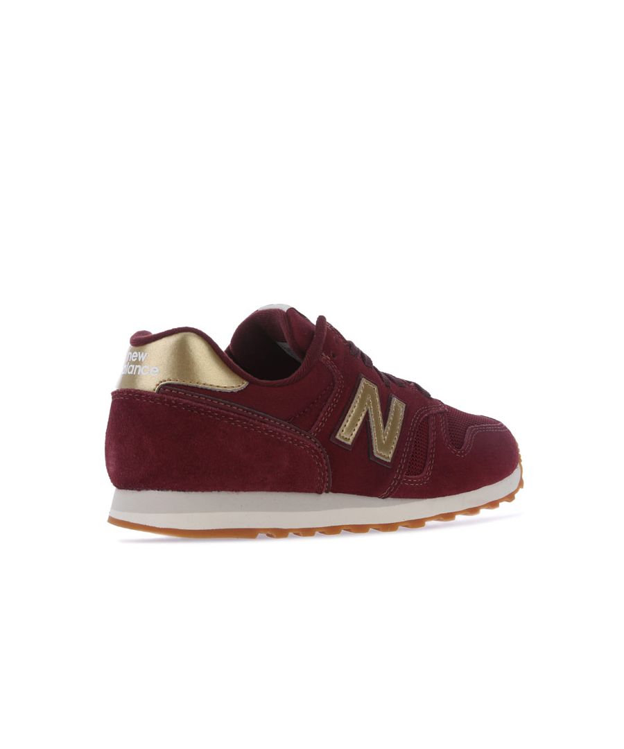 New Balance Womenss 373 Trainers in Burgundy - Red Textile - Size UK 3.5
