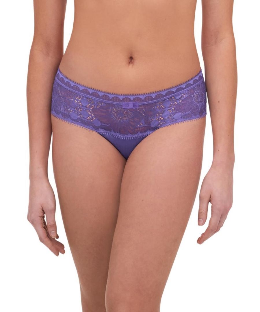 Chantelle Day to Night Shorty Brief. With lace, tulle and lightweight comfort. Product is made of Nylon, Elastane, Cotton and is recommended hand-wash only.