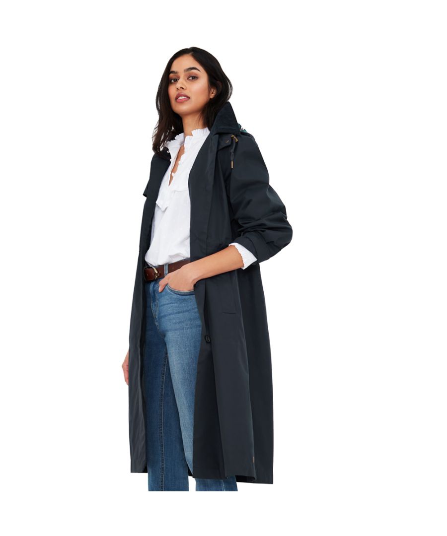 Image for Joules Womens Fernhall Relaxed Fit Waterproof Trench Coat