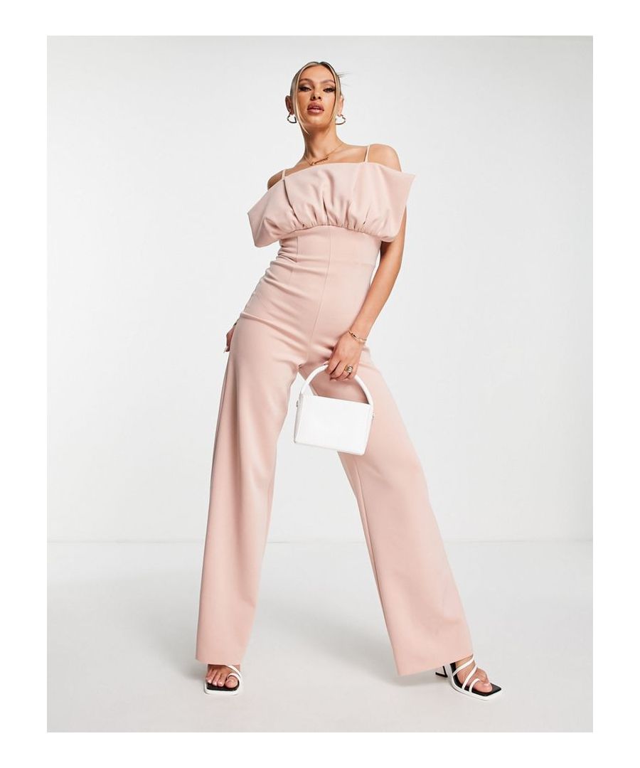 Jumpsuit by ASOS DESIGN Most grammable Square neck Fixed straps Zip-back fastening Wide leg Regular fit  Sold By: Asos