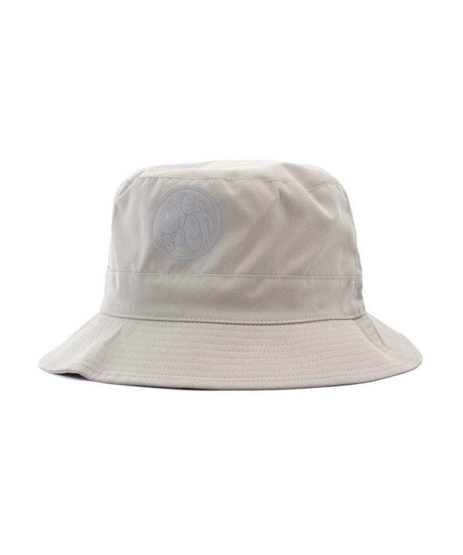 Complete your festival look with this soft topped bucket hat from Pretty Green. Crafted from a lightweight polyester and is fully lined, providing comfort and breathability. Featuring an adjustable drawstring fastening with branded toggle. Finished with a reflective Pretty Green logo to the front. Lightweight Polyester, Fully Lined, Soft Top & Brim, Multi-Stitched Brim, Adjustable Drawstring with Toggle, Pretty Green Branding.