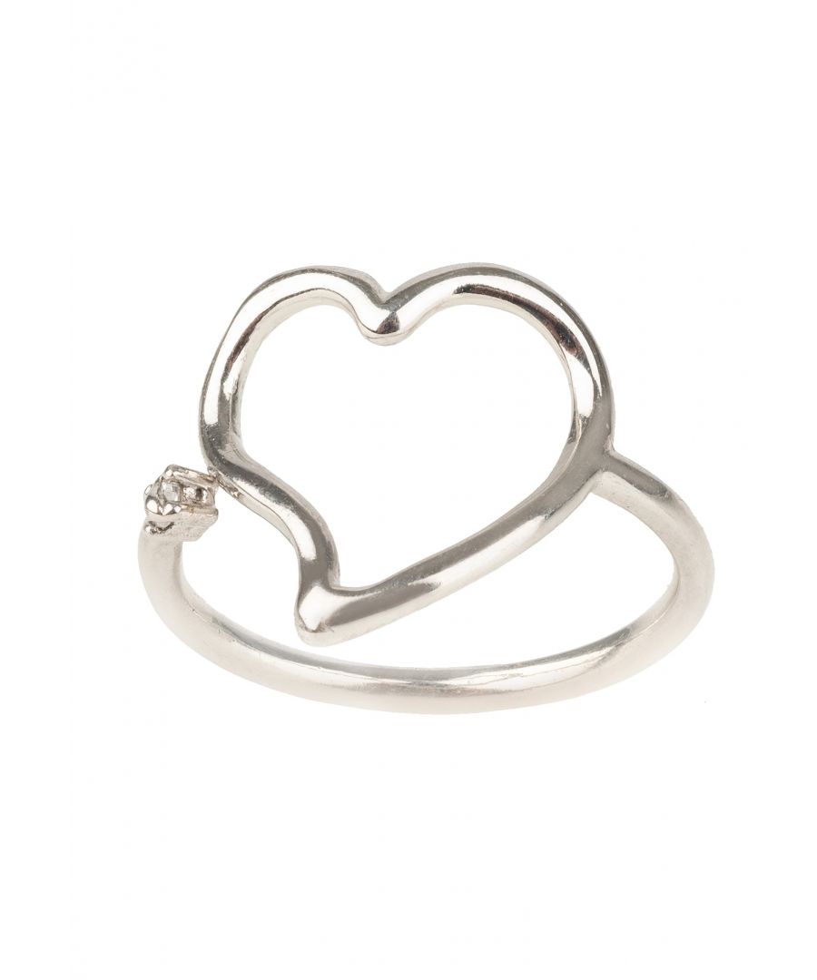 Image for Heart Midi Pinky Ring Silver