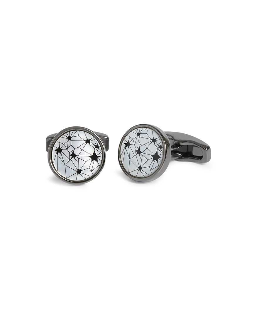 Image for Simon Carter Mother of Pearl Galaxy Cufflinks