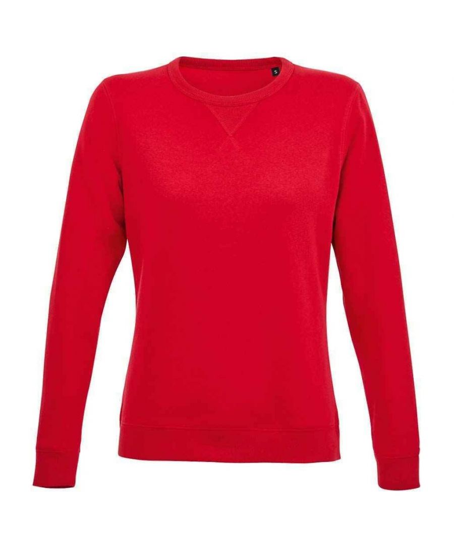 SOLS Womens/Ladies Sully Sweatshirt (Red) - Size Small