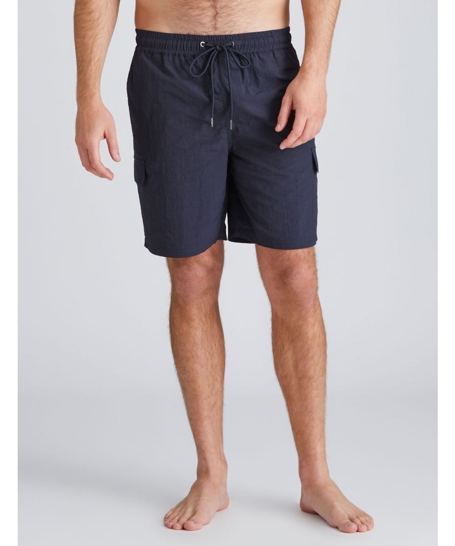 Ideal for the beach, pair with sandals for a beach outfit2 Rip Tape Cargo Pockets2 Side PocketsElasticated WaistbandMedium weight fabricMaterial:  100% NYLON