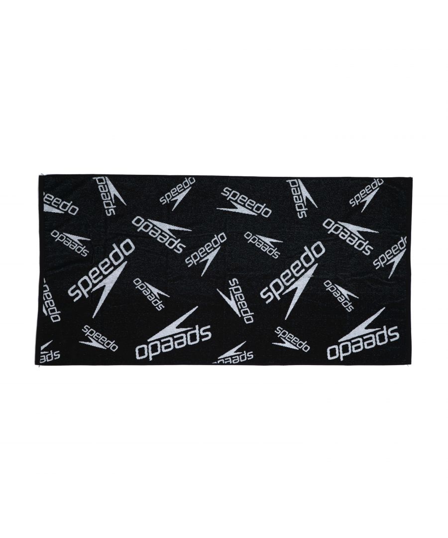 Accessoires Speedo Boom handdoek met all-over logo, zwart-wit