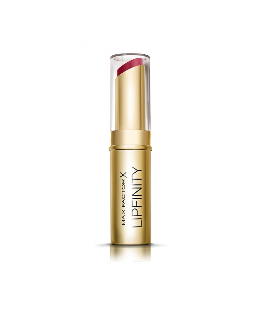 Max Factor Lipfinity Long Lasting Lipstick: Up to 8 hours of intense colour and with a moisturising creamy formula. Your secret to vibrant, nourished and all-day luscious lips. This is your key to vibrant, nourished and soft lips.