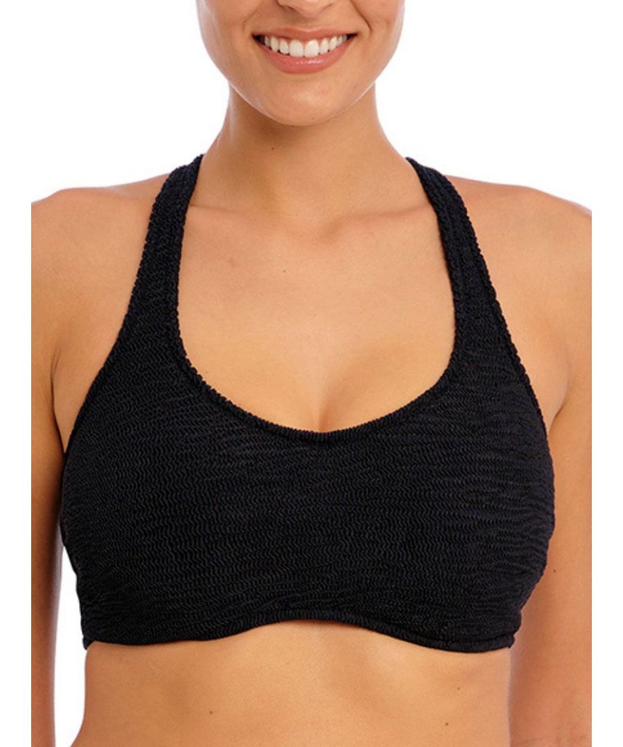 Freya Womens Ibiza Waves Bralette Bikini Top - Black - Size 36F