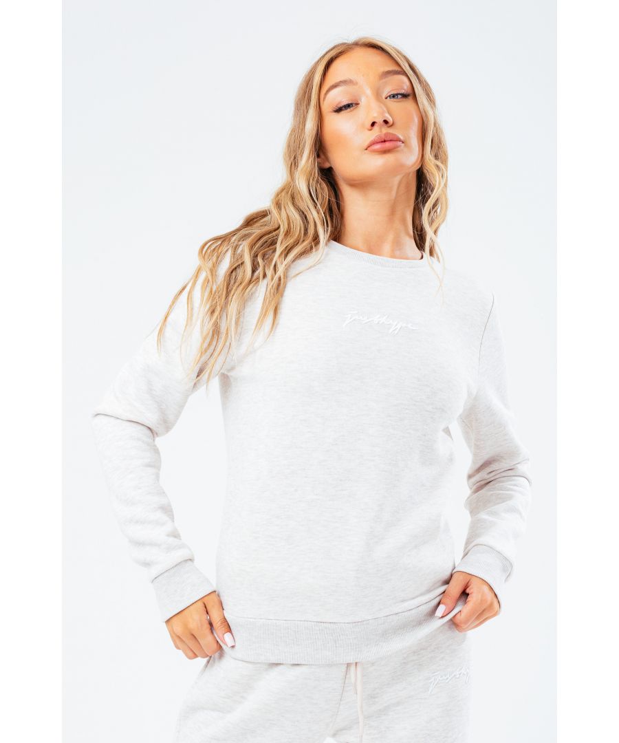 The perfect jumper to add to your everyday rotation. The HYPE. Women's Crewneck Jumper is perfectly versatile for every occasion, whether your dressing up or dressing down. Designed in a soft touch fabric base for supreme amount of comfort and style. With a crew neckline and long sleeves for a classic fit. The model wears a size 8. Machine wash at 30 degrees.