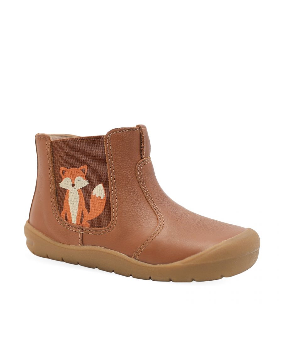 We’ve teamed up with JoJo Maman Bebé to launch a charming collection of animal-themed first walking shoes and boots. These tan leather first boots are made from the softest of leather to make them extra comfortable on your child’s feet, complete with a lightweight, flexible sole. The cheery fox is guaranteed to put a smile on your little one’s face as well as the easy-to-put-on design, thanks to the side zip and elasticated side panel, to help foster your kid’s independence.