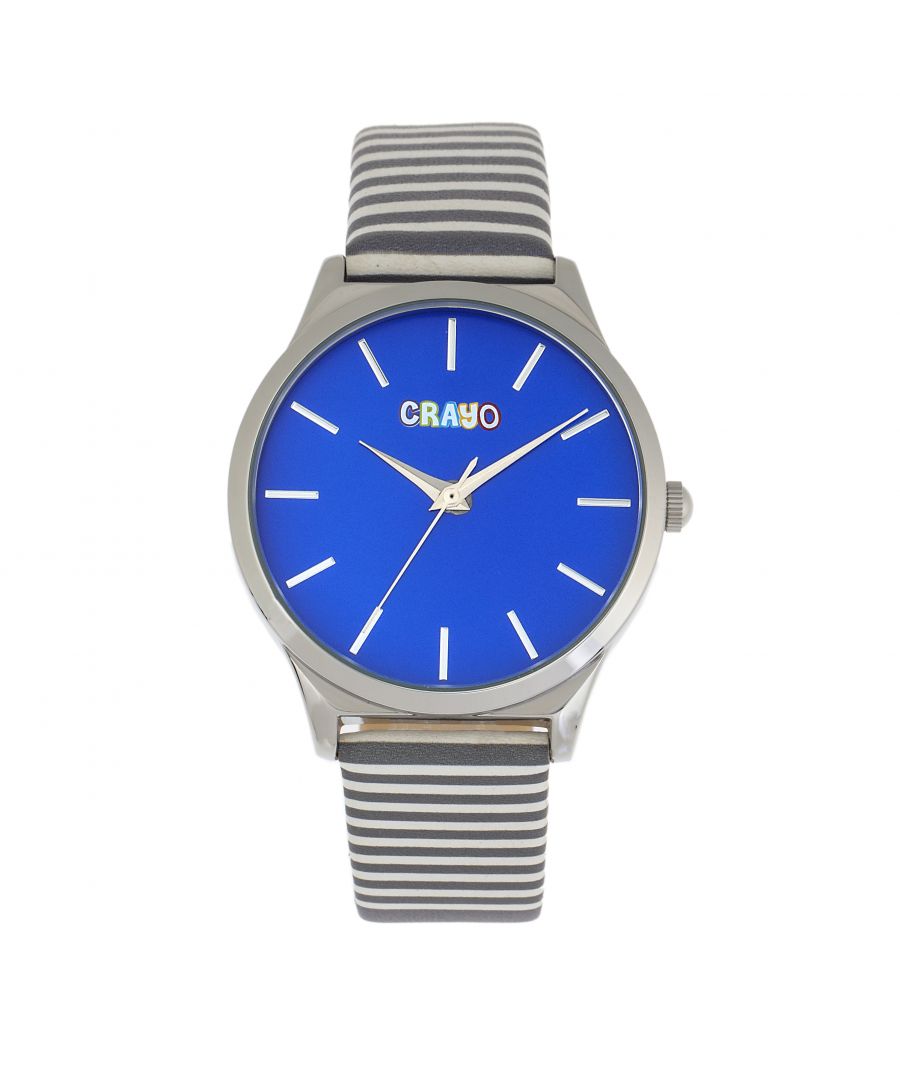 Polished Alloy Case; Quartz Movement; Non-Glare Scratch-Resistant Mineral Crystal; Logo-Engraved Stainless Steel Caseback; Leatherette Strap; Logo-Engraved Stainless Steel Clasp; 38mm Case Diameter; 3ATM Water Resistance;