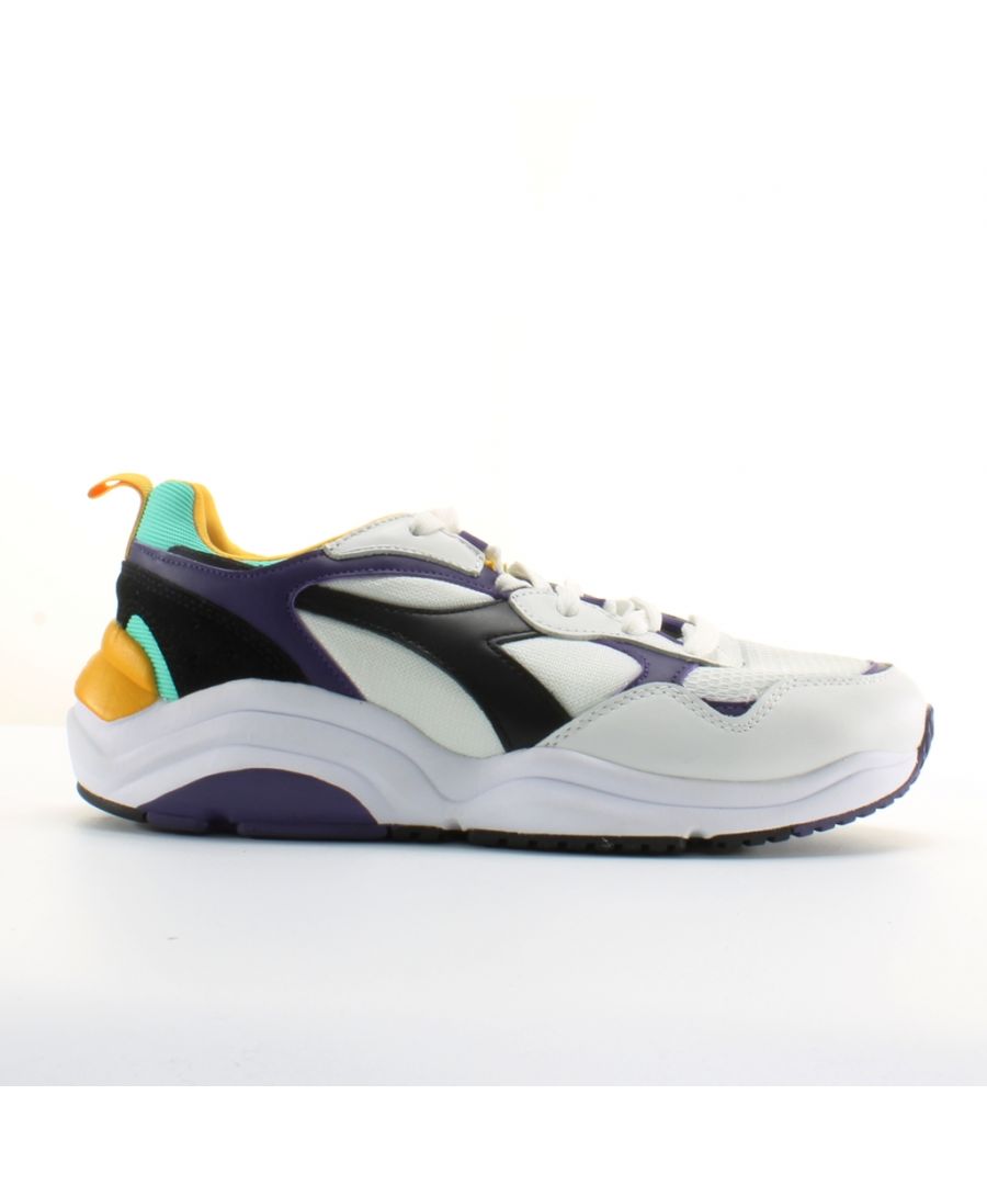 Diadora Whizz Run Mens Synthetic Mens Lace Up Trainers C8019
