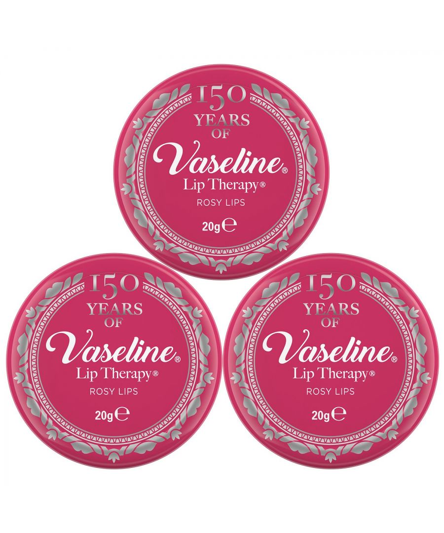 The skin on your lips is thinner than the rest of your body. It lacks the top protective layer and so is more susceptible to dryness. Vaseline Lip Therapy instantly softens and soothes helping to repair, not just coat, your lip barrier. Made with vaseline petroleum jelly, it locks in moisture for beautiful, healthy lips.\n\nVaseline lip tin therapy protects and relieves dry and chapped lips while locking in moisture to help keep them healthy. This lipstick instantly softens, soothes, and hydrates dry lips. \n\nKey Features : \nProtects and relieves dry and chapped lips, while locking in moisture to help keep them healthy.\nInstantly softens and soothes dry lips.\nLocks in moisture to help lips recover from discomfort.\nClear lip balm gives lips a natural, glossy shine.\n\nHow To Use: Apply the Vaseline Lip Therapy Original to the lips when they feel dry or chapped. This can be done as often as it is needed.\n\nCaution: Do not apply to irritated or damaged skin. Stop use if irritation develops. As we are always looking to improve our products, our formulations change from time to time, so please always check the product packaging before use. For External use only. Store in a cool, dry place away from direct sunlight.