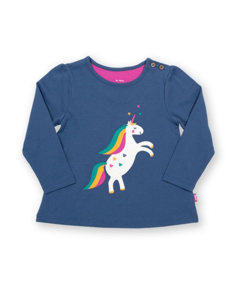 Kite Clothing Girls Magical Unicorn Tunic - Navy - Size 9-12M