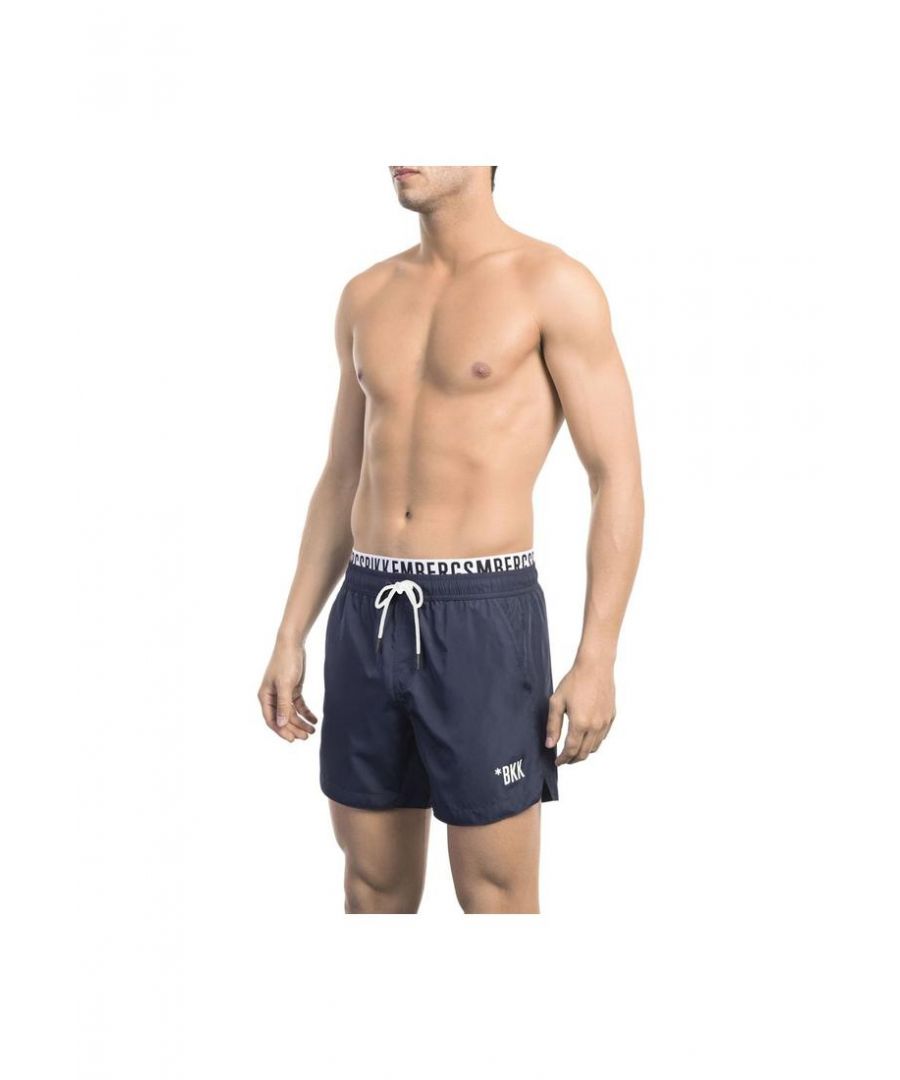 Bikkembergs Mens Blue Swimwear - Size Small