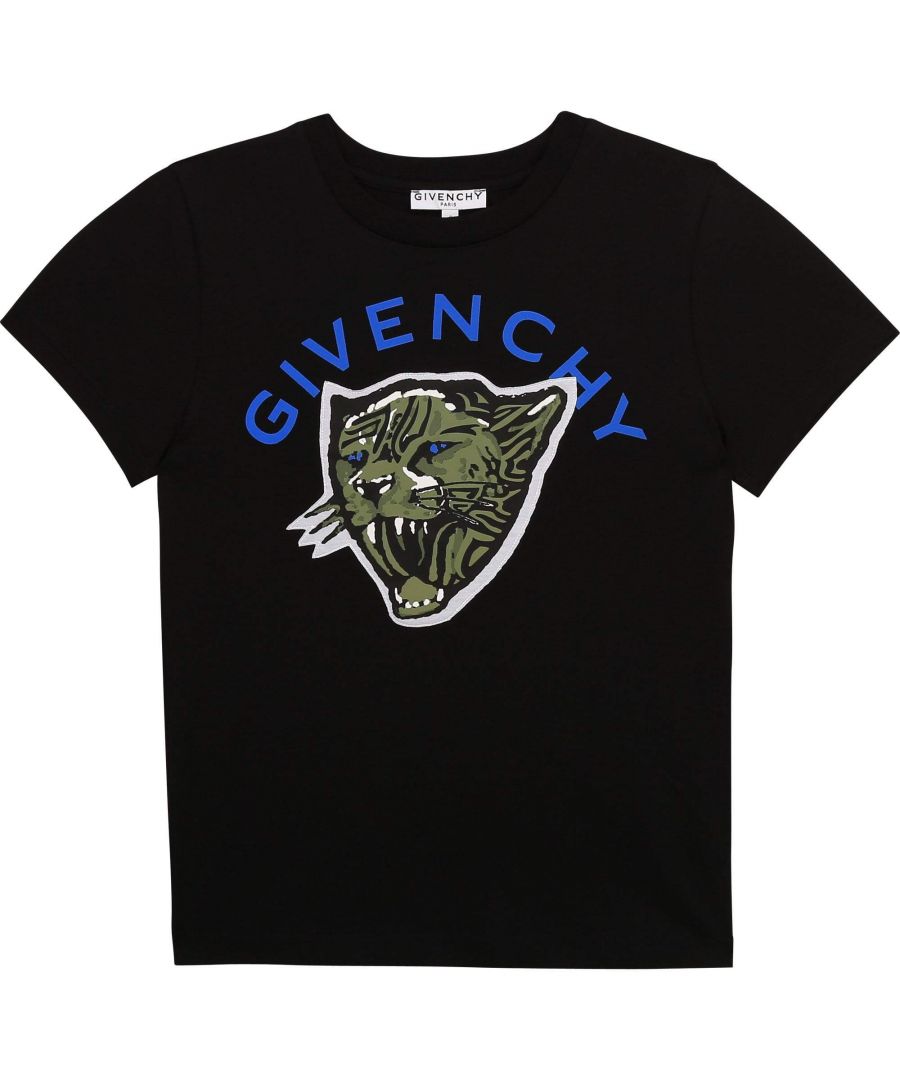 Image for Givenchy Boys Tiger T-shirt Black
