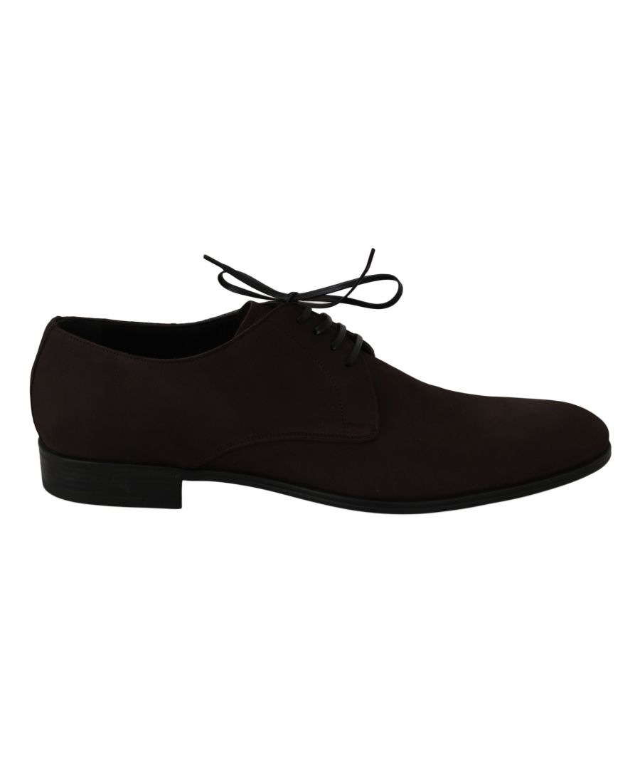 Image for Dolce & Gabbana Brown Suede Leather Dress Derby Formal Shoes