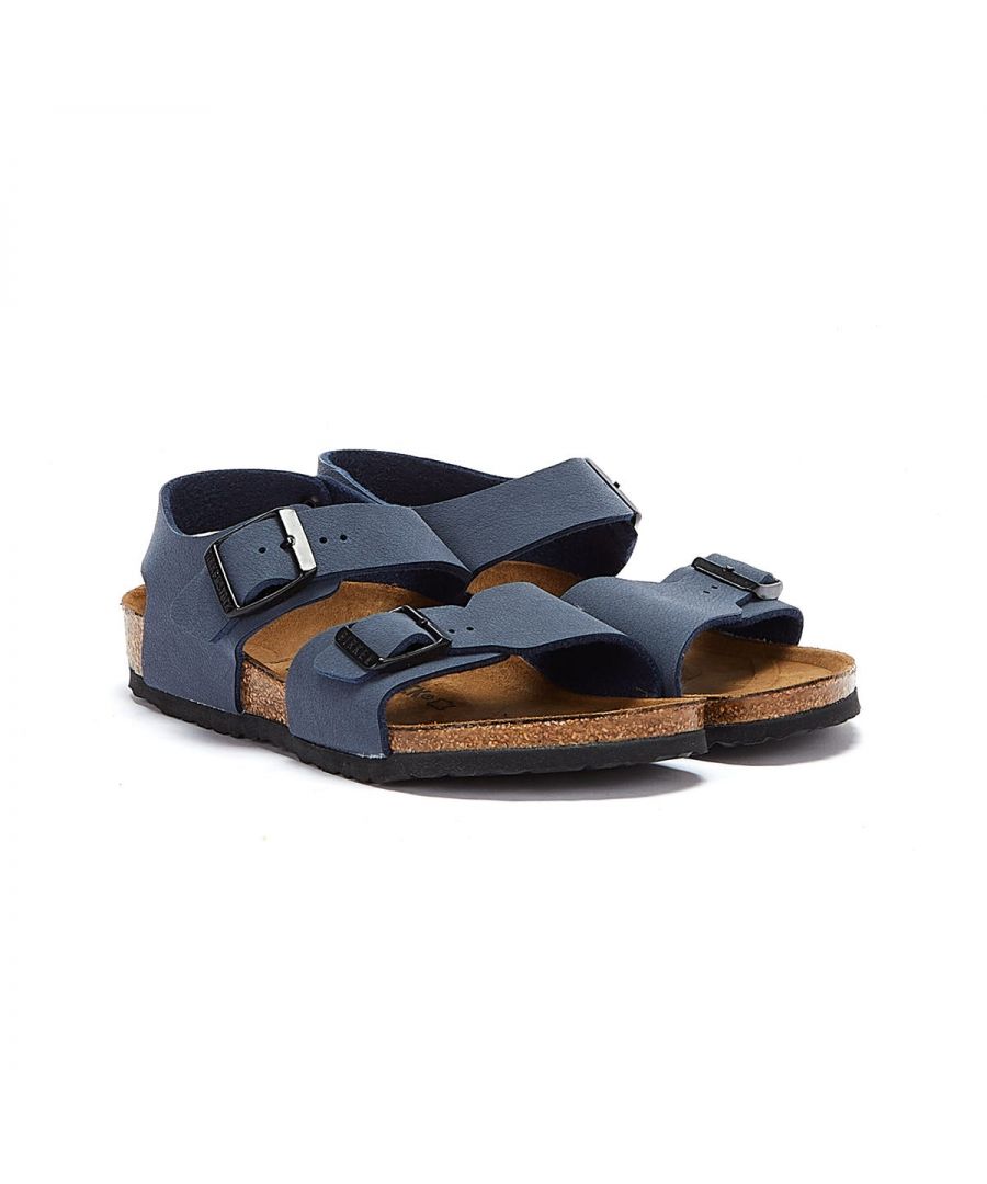 Birkenstock is here to brighten up your life and never been trendier than the New York Sandals. Featuring two adjustable buckle straps, cork/latex footbed with a leather shock absorbing midsole for extra comfort. Birkenstock brand detailing to the buckle outsole.