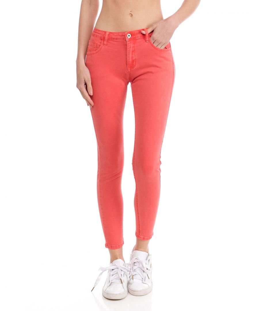 Image for High waist skinny jeans with pockets