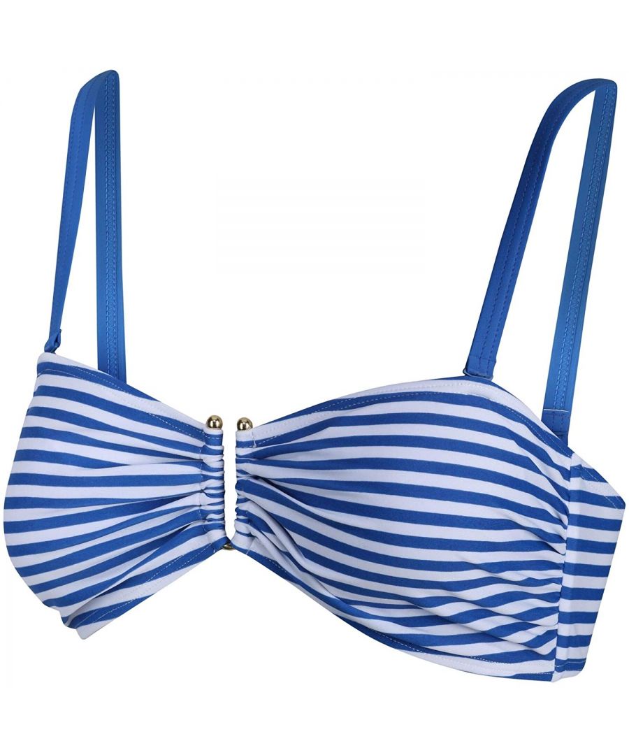 Regatta Womens/Ladies Aceana III Bikini Top (Blue Stripe)
