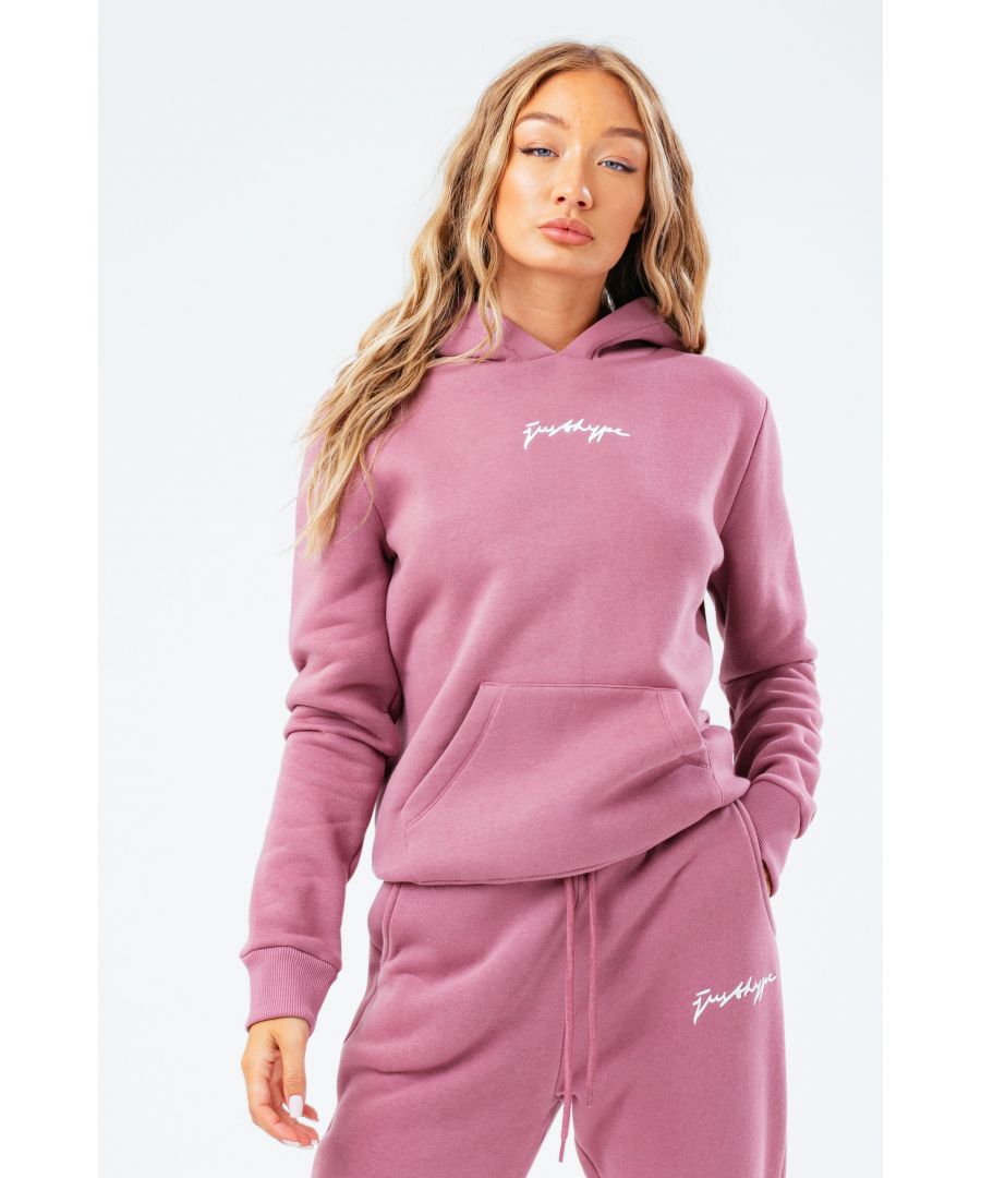 Image for Hype Dusty Berry Scribble Women's Hoodie