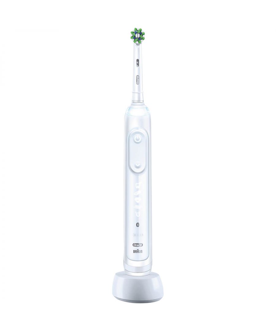 Smart toothbrush for a dentist clean\n\n\n\n\n\nTrack your brushing style with A.I. via the app for real-time feedback\n\nImproves oral health in 6 to 8 weeks\n\nPressure Sensor alerts when brushing too hard\n\n\n\nCustomise with 6 expert brushing modes\n\nIncludes a streamline travel case\n\n2-minute timer, use twice daily\n\n\n\n\n\nThe Oral-B Genius X Electric Toothbrush is designed with motion sensors and artificial intelligence to track how you brush your teeth. The toothbrush connects to an app on your phone to give you real-time feedback to improve your teeth-cleaning routine.\n\nUse this toothbrush and you'll join over 82% of people who noticed an improvement in their oral health in just 6 to 8 weeks. Clever features like the Pressure Sensor tell you if you're brushing too hard. And you can choose from 6 brushing modes to customise your brushing routine.\n\nComplete with a premium travel case, charge and brush on the go. A single charge lasts for more than 2 weeks.\n\n\n\n\n\nOral-B Genius X Electric Toothbrush\n\nOral-B Toothbrush Head\n\nTravel Case\n\n\n\n\n\n READ MORE \n\n\n\n\n\nWhy it works\n\nThe Oral-B Genius X Electric Toothbrush whitens teeth, protects gums and improves oral health. Position Detection Technology analyses your brushing style in real-time, and when connected to the Oral-B app, guides you as you brush so you never miss a spot.\n\nThe unique, dentist-inspired round brush head removes up to 100% more plaque than a manual toothbrush. As it oscillates, it effectively cleans hard-to-reach areas that a manual toothbrush can't clean.\n\n\n\n\n\n\n\n\n\n\n\n\n\n\n\nit's as simple as\n\nStep 1: Connect your toothbrush to the Oral-B app.\n\nStep 2: Apply toothpaste to the toothbrush head.\n\nStep 3: Choose one of the six brushing modes.\n\nStep 4: Brush for the duration of the 2-minute timer.\n\nStep 5: Power off and rinse.\n\n\n\n\n\n\n\n\n\nmake it personal\n\nPersonalise your teeth-cleaning routine with 6 brushing modes, including Gum Care, Sensitive and Whitening. Any Oral-B toothbrush heads fit any Oral-B toothbrushes, so you can choose from their whole range of replacement brush heads to customise your brushing even further.\n\nThe Oral-B Genius X Electric Toothbrush comes with a travel case so you can take your new toothbrush with you wherever you go.\n\n\n\n\n\n\n\n\n\n\n\n\n\n\n\nDiscover more\n\n\n\nOral-B Genius X Electric Toothbrush