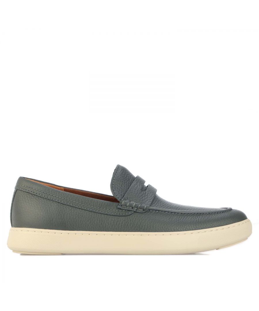 Mens Fit Flop Boston Leather Loafers in charcoal.- Leather upper.- Slip-on construction.- Anatomically contoured footbed increases foot-to-midsole contact for maximum comfort.- Superlight flexible cushioning.- Stitch detailing.- Flex lines cut.- Slip-Resistant Rubber outsole.- Ref: N08052