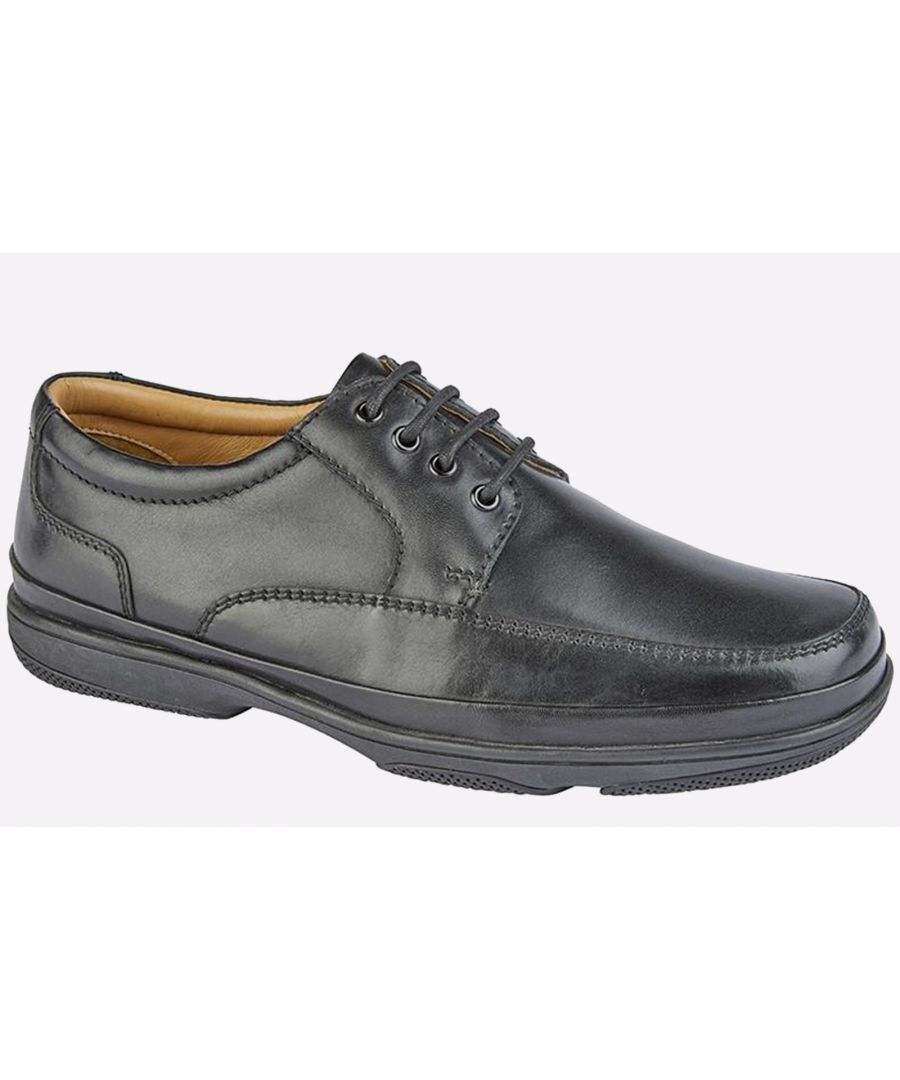 Roamers Danforth Shoes Mens Wide Fit - Black - Size UK 9